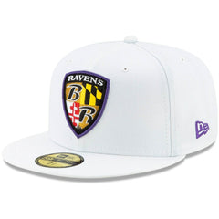 Baltimore Ravens Shield Omaha 59FIFTY Fitted Hat | NFL Online