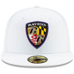 Baltimore Ravens Shield Omaha 59FIFTY Fitted Hat | NFL Online