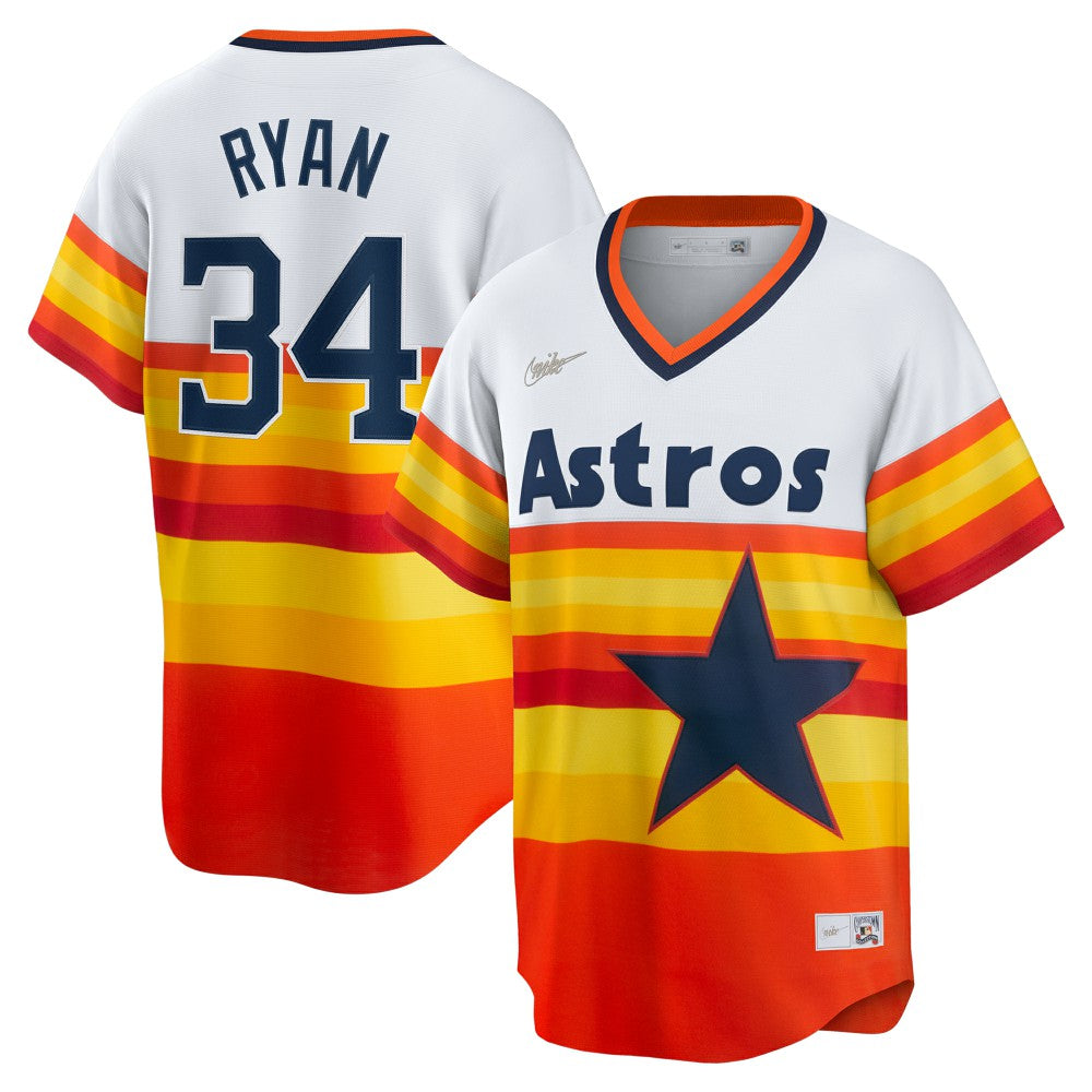 Nolan Ryan Houston Astros Nike Home Cooperstown Collection Player Jersey - MLB Jerseys