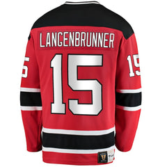 Jamie Langenbrunner New Jersey Devils Fanatics Premier Breakaway Retired Player Jersey - NHL Jerseys