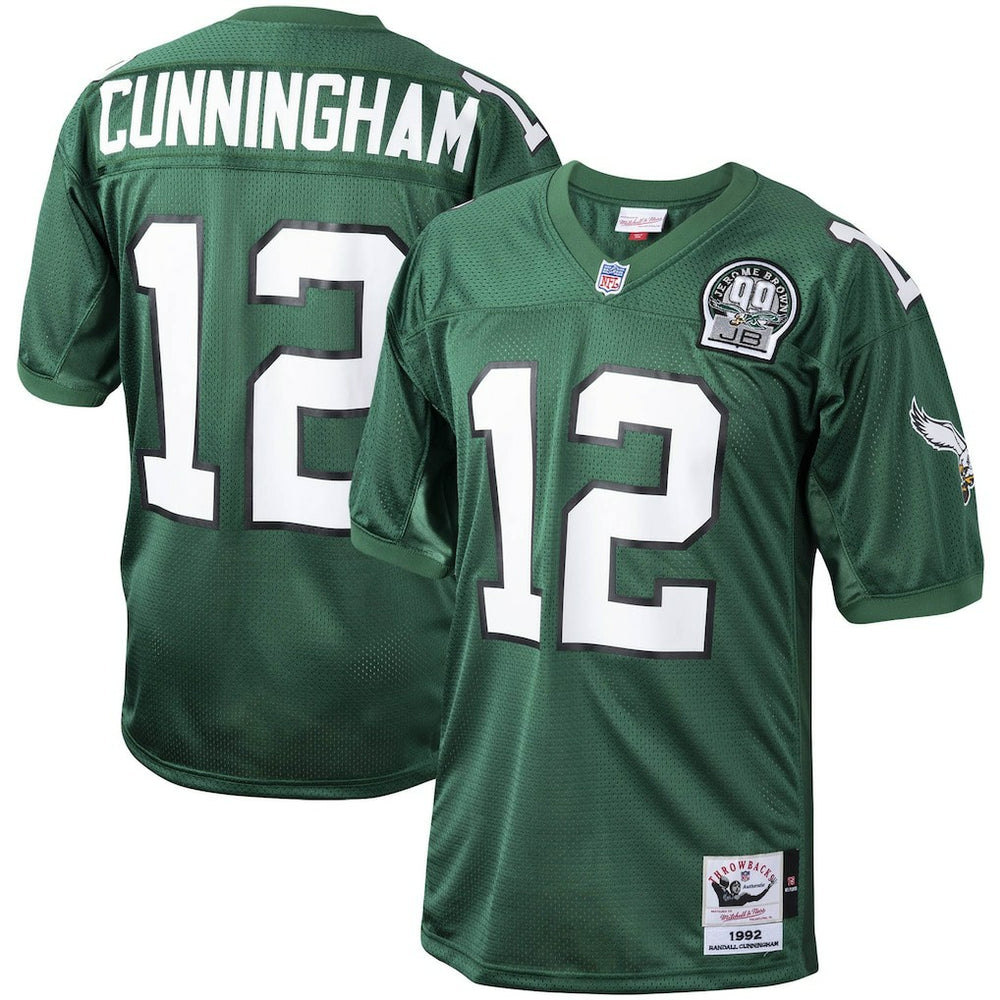 Philadelphia Eagles Randall Cunningham 1992 Authentic Throwback Retired Player Jersey | NFL Discount