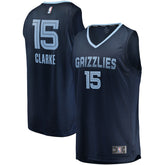 Icon Edition Brandon Clarke Memphis Grizzlies Fast Break Replica Jersey Navy | NBA