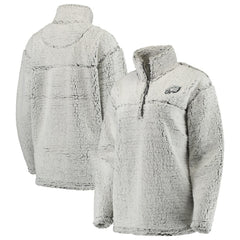 Philadelphia Eagles Women's Sherpa Quarter-Zip Pullover Jacket | NFL Sale