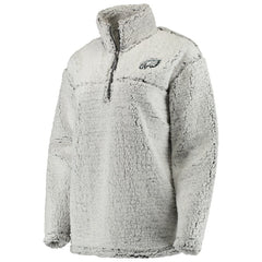 Philadelphia Eagles Women's Sherpa Quarter-Zip Pullover Jacket | NFL Sale