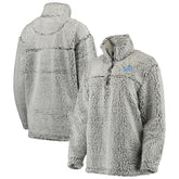 Detroit Lions Women's Sherpa Quarter-Zip Pullover Jacket | NFL On sale