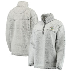 Green Bay Packers Women's Sherpa Quarter-Zip Pullover Jacket | NFL Discount