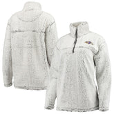 Baltimore Ravens G-III 4Her by Carl Banks Women's Sherpa Quarter-Zip Pullover Jacket | NFL On sale