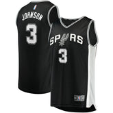 Icon Edition Keldon Johnson San Antonio Spurs Fast Break Replica Jersey Black | NBA
