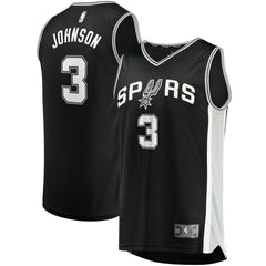 Icon Edition Keldon Johnson San Antonio Spurs Fast Break Replica Jersey Black | NBA