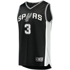 Icon Edition Keldon Johnson San Antonio Spurs Fast Break Replica Jersey Black | NBA