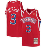 Red Allen Iverson Philadelphia 76ers Youth 1996/97 Hardwood Classics Swingman Throwback Jersey | NBA