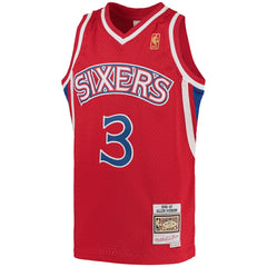 Red Allen Iverson Philadelphia 76ers Youth 1996/97 Hardwood Classics Swingman Throwback Jersey | NBA