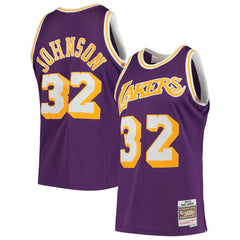 Purple Magic Johnson Los Angeles Lakers 1984/85 Hardwood Classics Swingman Jersey | NBA