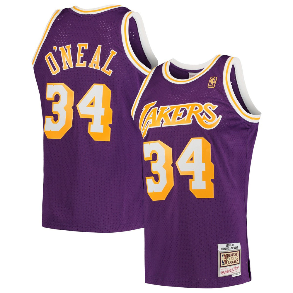 Purple Shaquille O'Neal Los Angeles Lakers Hardwood Classics Swingman Jersey | NBA