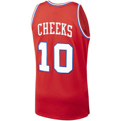 Red Maurice Cheeks Philadelphia 76ers Hardwood Classics Swingman Jersey | NBA