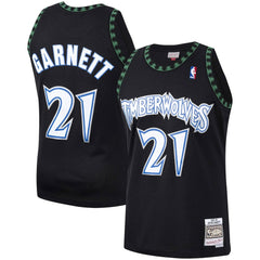 Black Kevin Garnett Minnesota Timberwolves Hardwood Classics Swingman Jersey | NBA