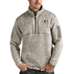 Green Bay Packers Antigua Fortune Quarter-Zip Pullover Jacket | NFL Sale