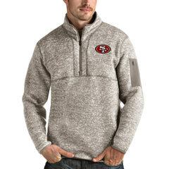San Francisco 49ers Antigua Fortune Quarter-Zip Pullover Jacket | NFL On sale