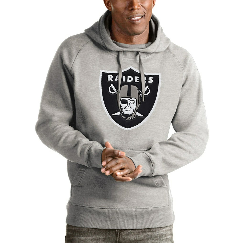 Las Vegas Raiders Antigua Victory Pullover Hoodie | NFL Outlet