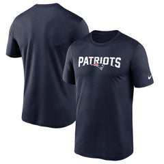 New England Patriots Wordmark Legend Performance T-Shirt | NFL Sale