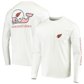 Arizona Cardinals Vineyard Vines Whale Helmet Long Sleeve T-Shirt | NFL US