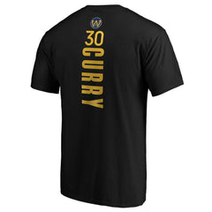 Black Stephen Curry Golden State Warriors Playmaker Name & Number Team T-Shirt sale | NBA