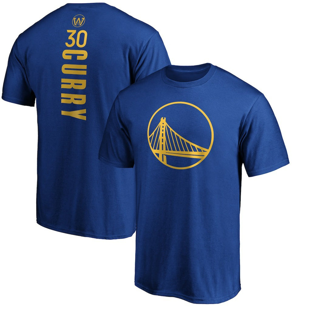 Royal Stephen Curry Golden State Warriors Playmaker Name & Number Team T-Shirt sale | NBA