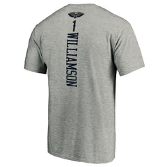 Heathered Gray Zion Williamson New Orleans Pelicans Playmaker Name & Number Team T-Shirt | NBA