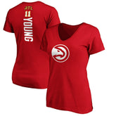 Red Trae Young Atlanta Hawks Women's Playmaker Name & Number V-Neck T-Shirt | NBA