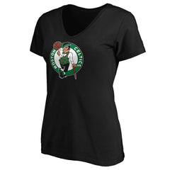 Black Jayson Tatum Boston Celtics Women's Playmaker Name & Number V-Neck T-Shirt | NBA
