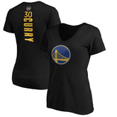 Black Stephen Curry Golden State Warriors Women's Playmaker Name & Number V-Neck T-Shirt sale | NBA