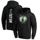 Black Jayson Tatum Boston Celtics Playmaker Name & Number Pullover Hoodie | NBA