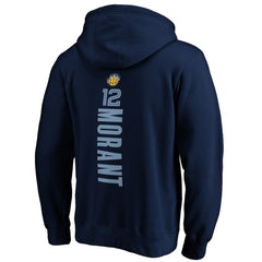 Navy Ja Morant Memphis Grizzlies Playmaker Name & Number Pullover Hoodie | NBA