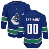 Vancouver Canucks Youth Replica Custom Jersey - NHL Jerseys