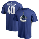 Elias Pettersson Vancouver Canucks Fanatics Authentic Stack Player Name & Number T-Shirt - NHL T-shirts