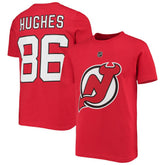 Jack Hughes New Jersey Devils Youth Player Name & Number T-Shirt - NHL T-shirts