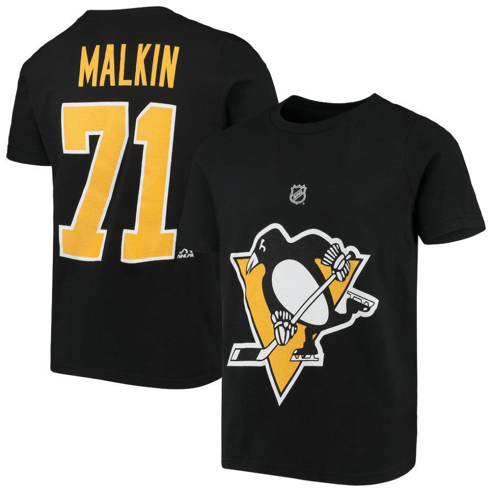 Evgeni Malkin Pittsburgh Penguins Youth Player Name & Number T-Shirt - NHL T-shirts