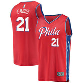 Red Joel Embiid Philadelphia 76ers Youth 2019/20 Fast Break Replica Player Team Jersey | NBA