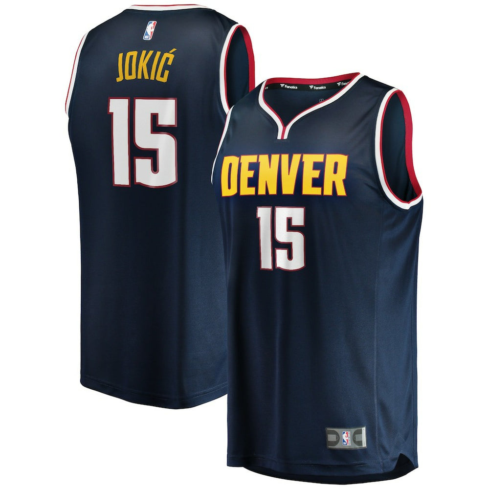 Navy Nikola Jokic Denver Nuggets Fast Break Player Jersey sale | NBA