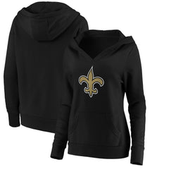 New Orleans Saints Women's Primary Team Logo V-Neck Pullover Hoodie | NFL Near me