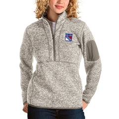 New York Rangers Antigua Women's Fortune Half-Zip Sweatshirt - NHL Sweatshirts