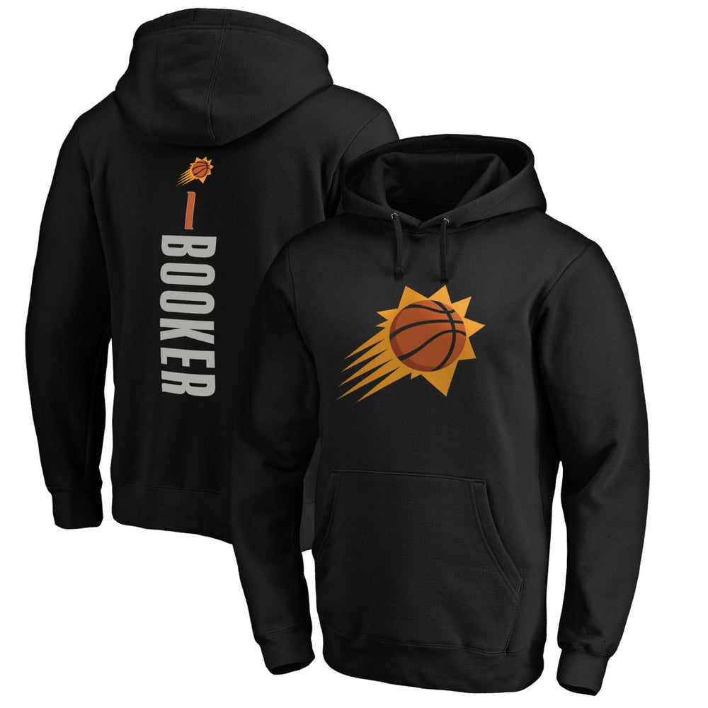 Black Devin Booker Phoenix Suns Playmaker Name & Number Pullover Hoodie | NBA