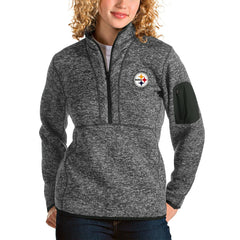 Pittsburgh Steelers Antigua Women's Fortune Half-Zip Pullover Jacket | NFL Hot