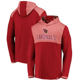 Arizona Cardinals Iconic Marbled Clutch Hoodie Long Sleeve T-Shirt | NFL US