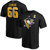 Mario Lemieux Pittsburgh Penguins Fanatics Authentic Stack Retired Player Name & Number T-Shirt - NHL T-shirts
