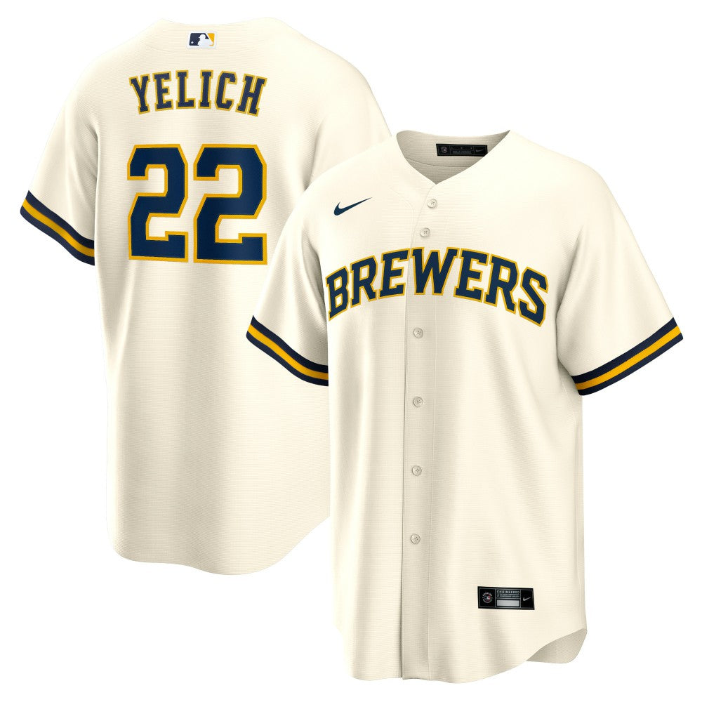 Christian Yelich Milwaukee Brewers Nike Home Replica Player Jersey - MLB Jerseys