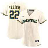 Christian Yelich Milwaukee Brewers Nike Women's Home Replica Player Jersey - MLB Jerseys