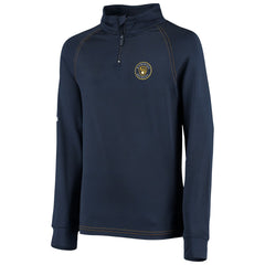 Milwaukee Brewers Stitches Youth Raglan Quarter-Zip Jacket - MLB Jackets