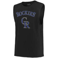 Colorado Rockies Majestic Threads Softhand Muscle Tank Top - MLB Tanks