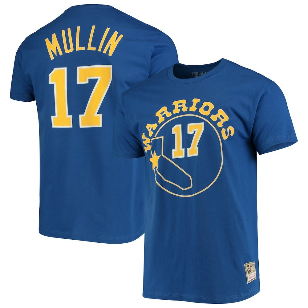 Royal Chris Mullin Golden State Warriors Hardwood Classics Name & Number Team T-Shirt sale | NBA